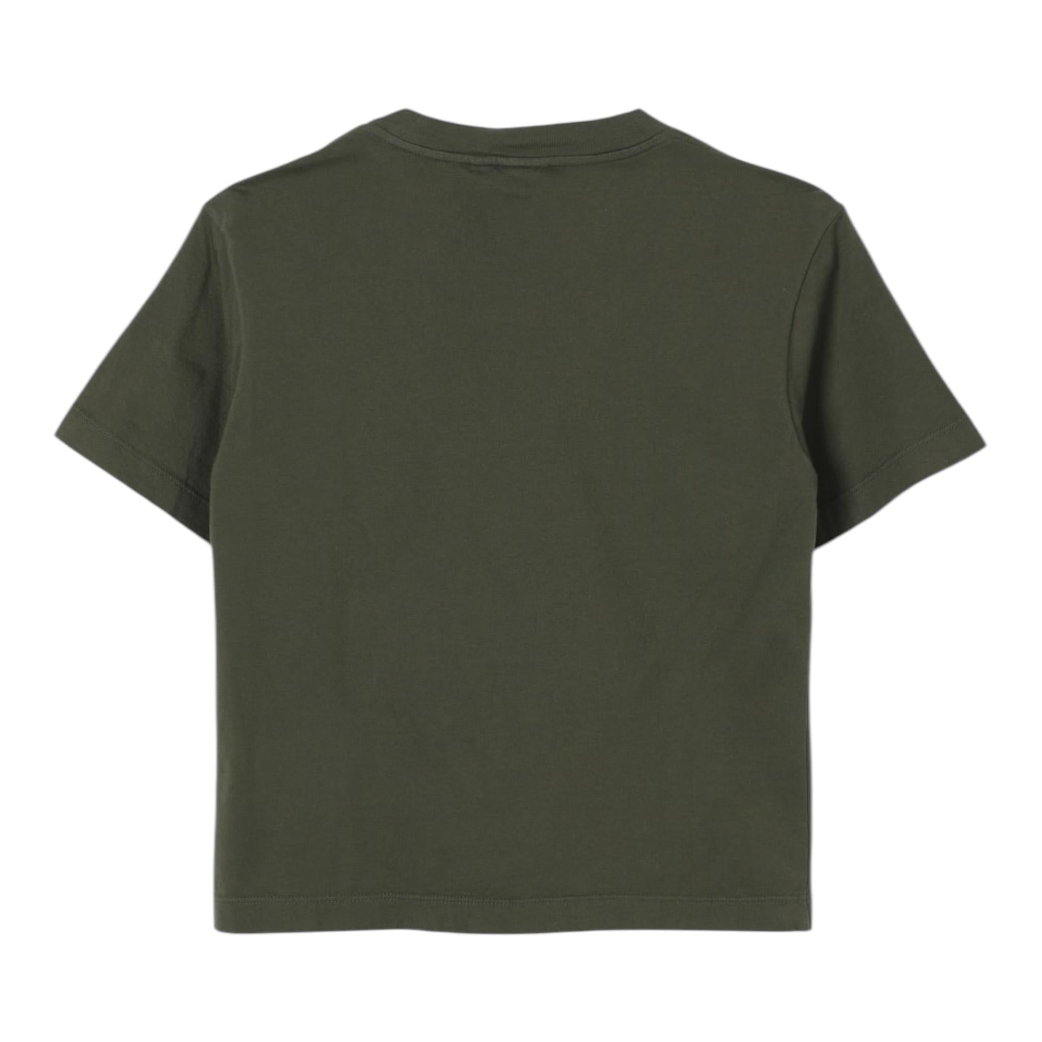 ASPESI t-shirt girocollo tinta unita Verde per Bambino F24038TSM7038 VERDE ASPESI 