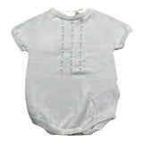 Wedoble Pagliaccetto Mezza Manica Tinta Unita per Neonato V2501305R BIANCO WEDOBLE 