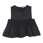 Patrizia Pepe Camicia Giromanica Tinta Unita  Nero Per Bambina 7C0240X NERO PATRIZIA PEPE 