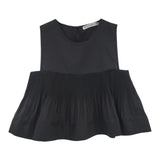 Patrizia Pepe Camicia Giromanica Tinta Unita  Nero Per Bambina 7C0240X NERO PATRIZIA PEPE 