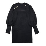 FUN & FUN abito girocollo tinta unita con applicazioni Nero per Bambina FCJDR00088 NERO FUN & FUN 