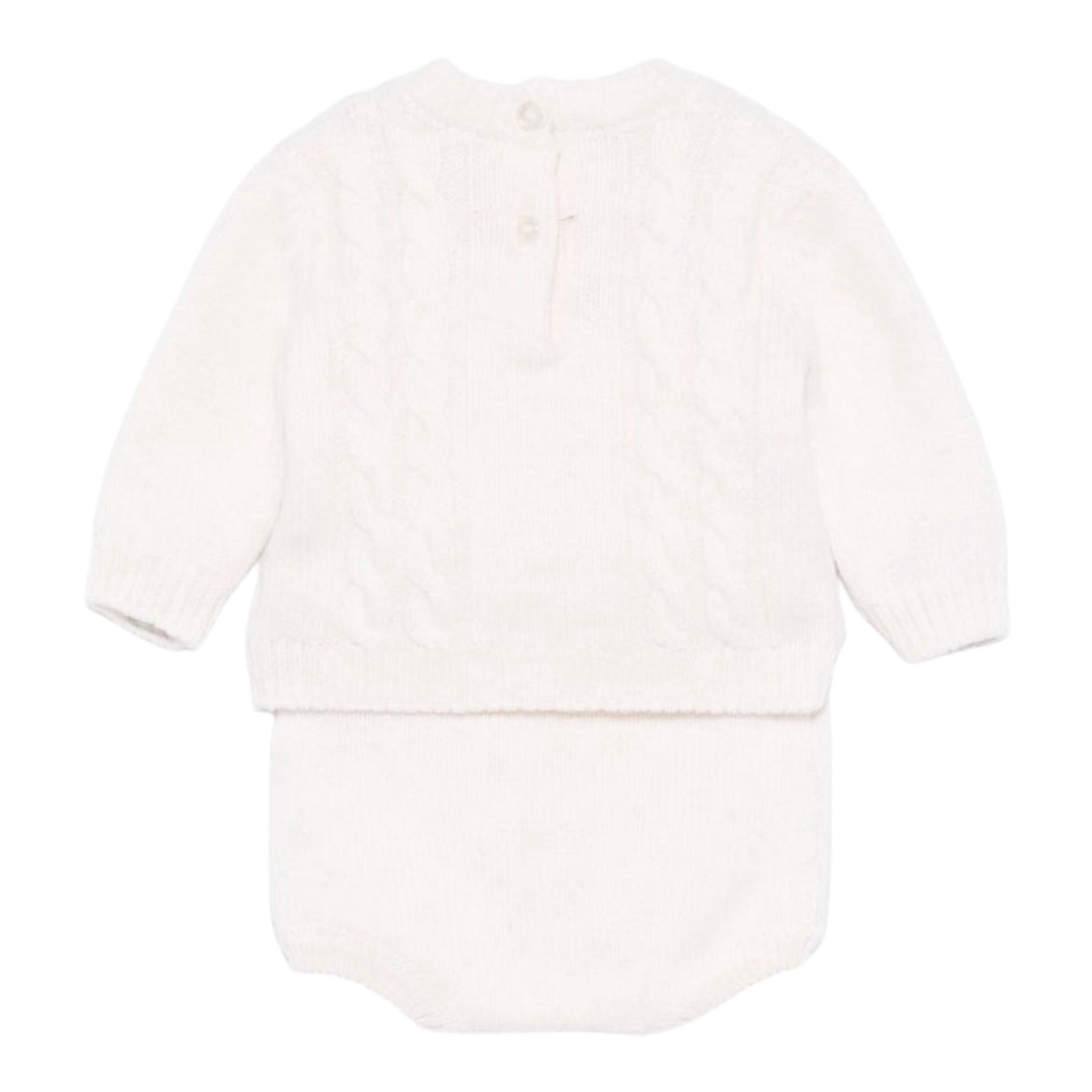 ELISABETTA FRANCHI completo 2 pezzi maglia-culotte Panna per Neonata ENCD090X PANNA ELISABETTA FRANCHI 