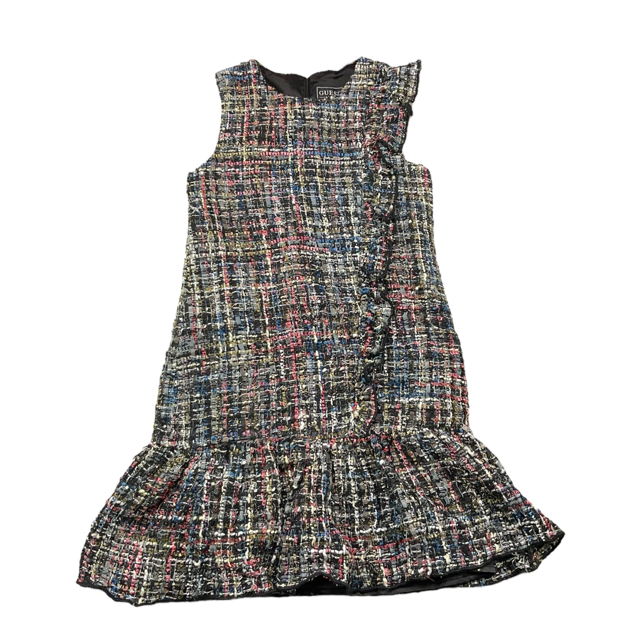 GUESS abito tinta unita giromanica con paillettes Nero per Bambina J3BK11WFSB0 NERO GUESS 