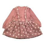 MAYORAL abito tinta unita con stampa teddy Rosa per Neonata 2881X ROSA MAYORAL 