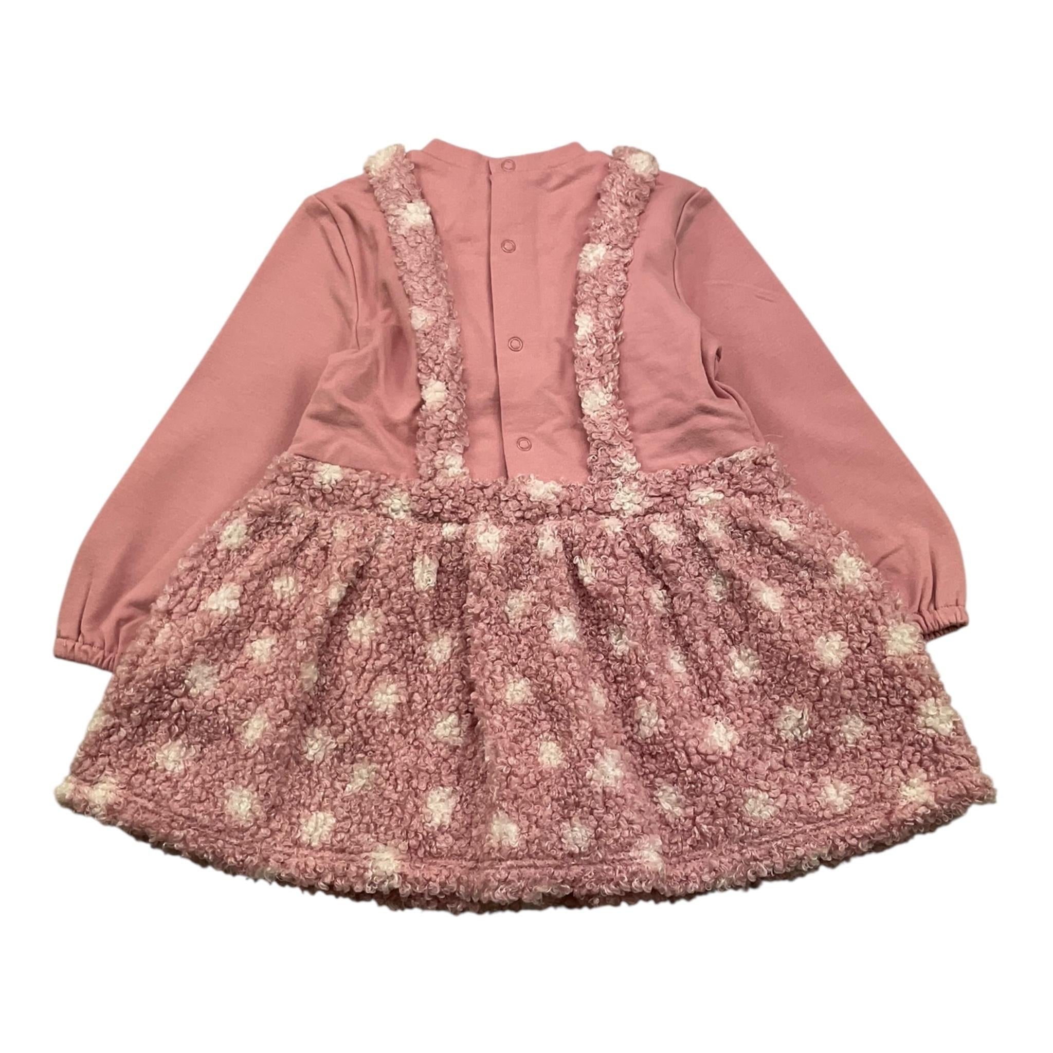 MAYORAL abito tinta unita con stampa teddy Rosa per Neonata 2881X ROSA MAYORAL 