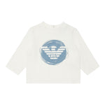 EMPORIO ARMANI shirt tinta unita gircollo con stampa Bianco per Bambino 6FHTJ4J BIANCO EMPORIO ARMANI 