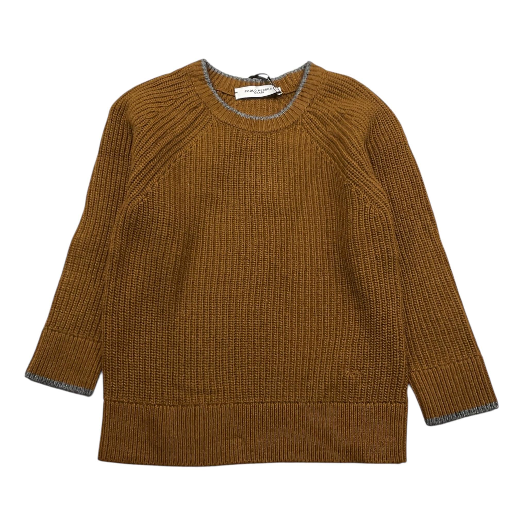 PAOLO PECORA maglia girocollo tinta unita Marrone per Bambino PP3754 MARRONE PAOLO PECORA 