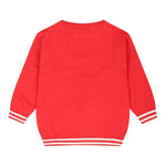 MOSCHINO maglia girocollo tinta unita con stampa in contrasto Rosso per Neonato MYW00JXXX ROSSO MOSCHINO 