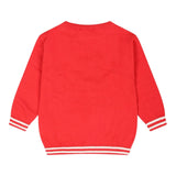 MOSCHINO maglia girocollo tinta unita con stampa in contrasto Rosso per Neonato MYW00JXXX ROSSO MOSCHINO 