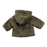 TEDDY E MINOU pelliccia modello teddy tinta unita con cappuccio Verde per Neonato I23CN014PE019 VERDE TEDDY E MINOU 