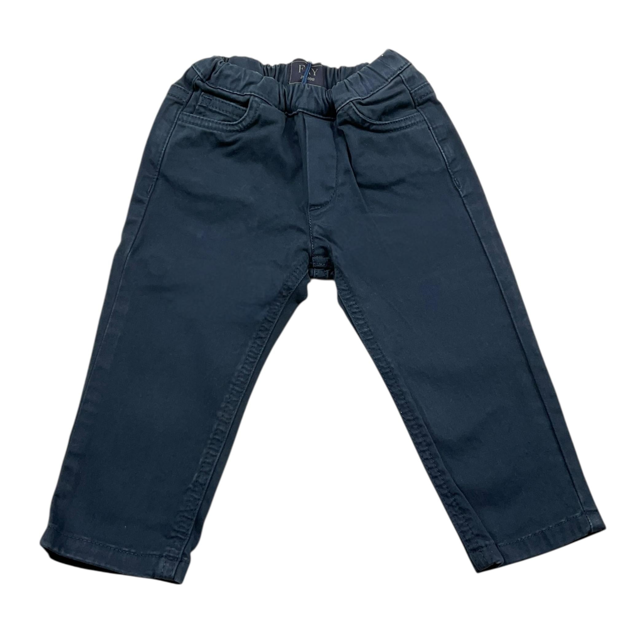 FAY pantalone tinta unita con elastico in vita Blu per Neonato FT6530 BLU FAY 