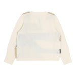 LIU JO maglia girocollo tinta unita con applicazioni Panna per Bambina KF4124XX PANNA LIU JO 