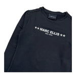 MARC ELLIS shirt girocollo tinta unita con stampa logo Nero per Bambina JMJTS00265 NERO MARC ELLIS 