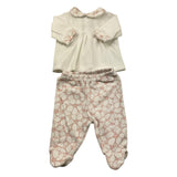BABY VIP complet 2 pezzi shirt-ghettina bicolore Bianco/rosa per Neonata T3797 BIANCO/ROSA BABY VIP 