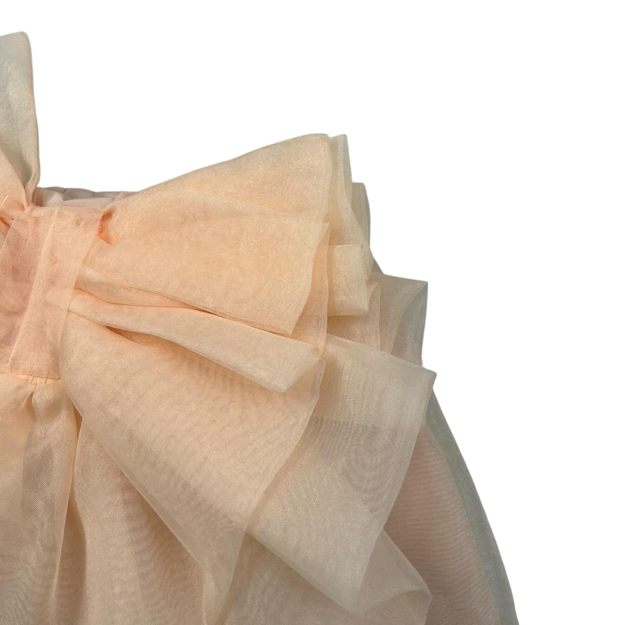 Miss Grant Gonna tinta unita Cn Fiocco Pesca per Bambina MG1286JX PESCA MISS GRANT 