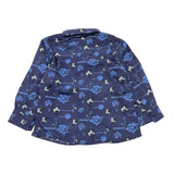 Cesare Paciotti Uni-Shirt mit blauem Blumenmuster für Neugeborene