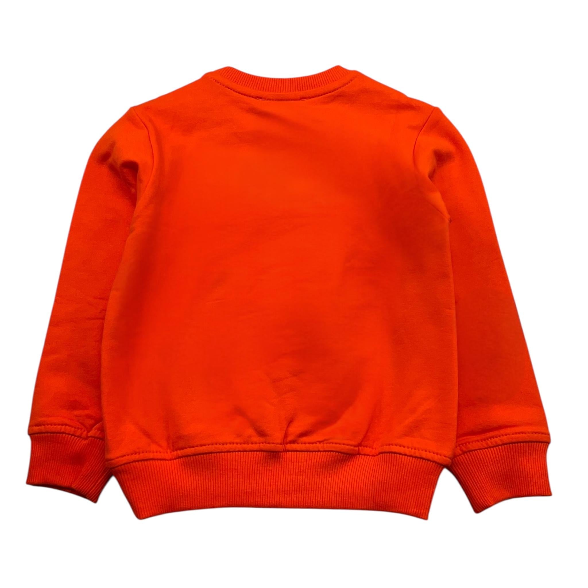 ZU+ELEMENTS felpa girocollo tinta unita con stampa Arancione per Bambino ZU263 ARANCIONE ZU+ELEMENTS 