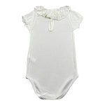 Calamaro Body Mezza Manica Tinta Unita con Colletto per Bambina 19109J PANNA CALAMARO 