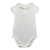 Calamaro Body Mezza Manica Tinta Unita con Colletto per Bambina 19109J PANNA CALAMARO 