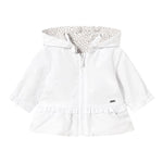 Mayoral Giubbino Bicolore con Cappuccio Reversibile Bianco per Neonata 1479X BIANCO MAYORAL 