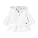 Mayoral Giubbino Bicolore con Cappuccio Reversibile Bianco per Neonata 1479X BIANCO MAYORAL 