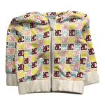 JOHN RICHMOND felpa cn zip e cappuccio fantasia logo Bianco per Neonata RIA25069FE BIANCO JOHN RICHMOND 