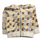 JOHN RICHMOND felpa cn zip e cappuccio fantasia logo Bianco per Neonata RIA25069FE BIANCO JOHN RICHMOND 