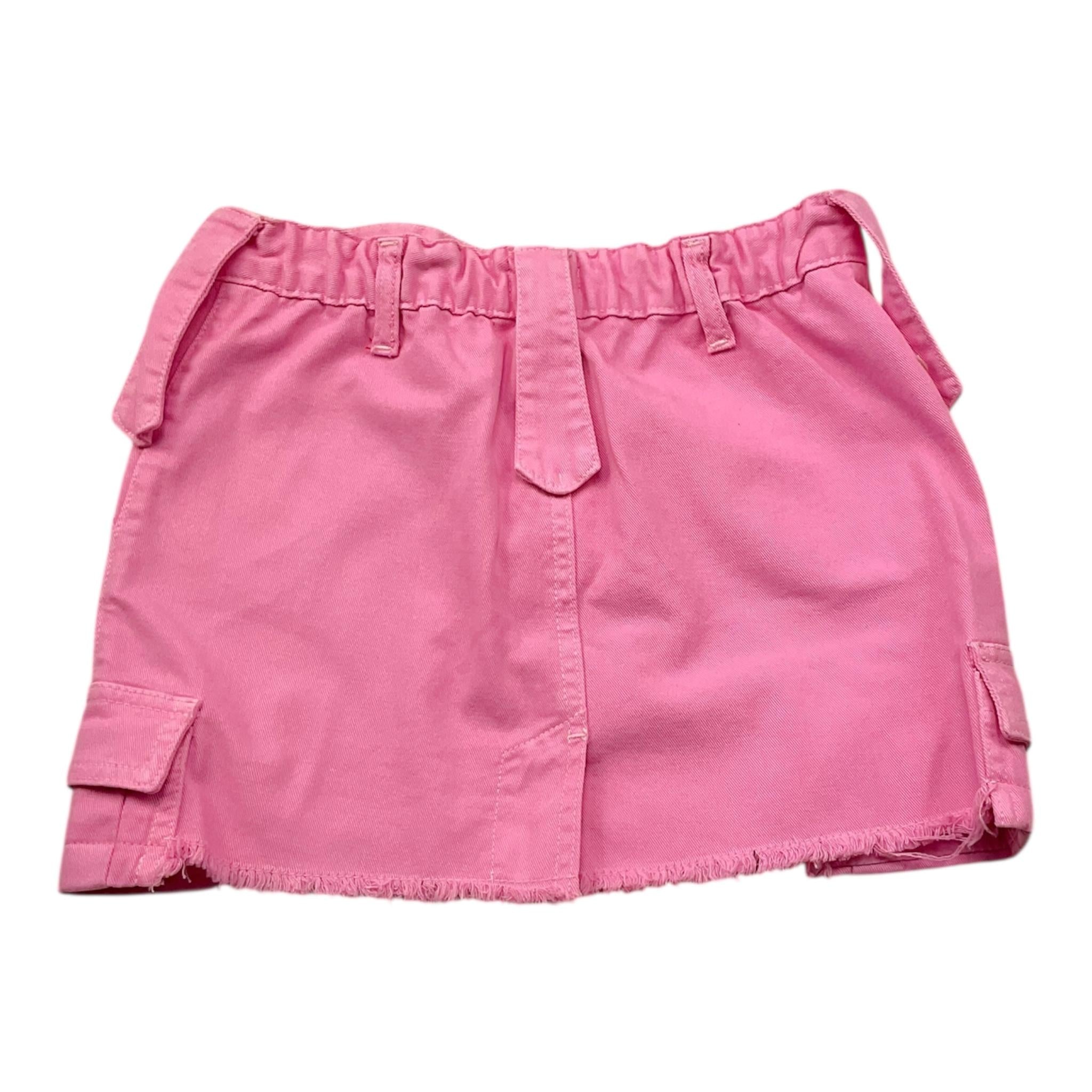 Lu Lu By Miss Grant Gonna Tinta Unita con Elastico In Vita per Bambina LL3408 ROSA LU LU BY MISS GRANT 