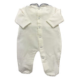 NINNAOH tutina tinta unita con stampa Bianco per Neonato WUJWU\ BIANCO NINNAOH 