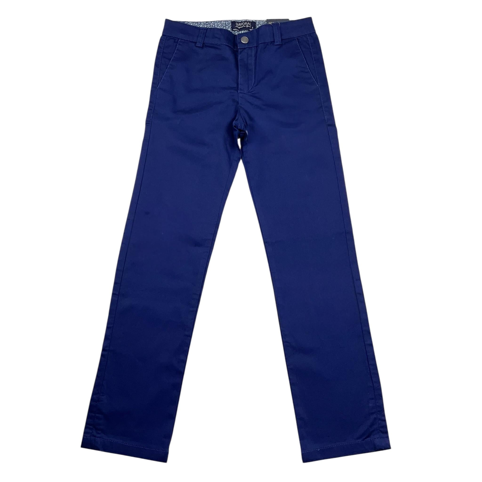 Mayoral Pantalone Tinta Unita con Girovita Regolabile per Bambino 3503 BLU MAYORAL 