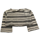 Dixie shirt Bicolore Traforata Modello Crop per Bambina LB06231G74X BIANCO/NERO DIXIE 