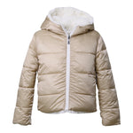 SUNS  giubbino tinta unita reversibile in pelliccia Panna per Bambina GBS5355D PANNA SUNS 