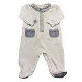 Lalalu' Tutina Manica Lunga Tinta Unita per Neonato TJL03P BIANCO LALALU' 