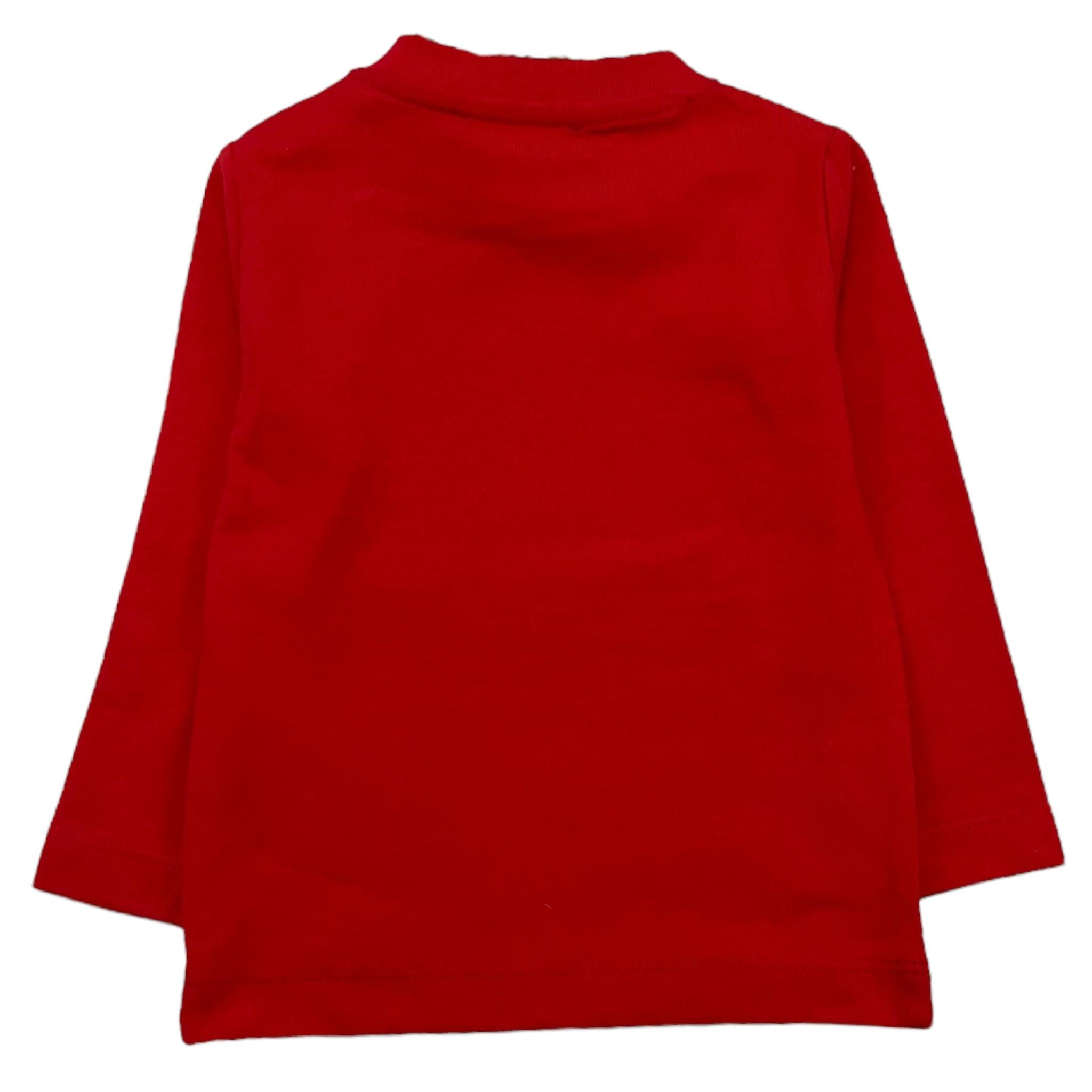 JOHN RICHMOND shirt girocollo tinta unita con stampa in contrasto Rosso per Neonato RIA25035TS ROSSO JOHN RICHMOND 