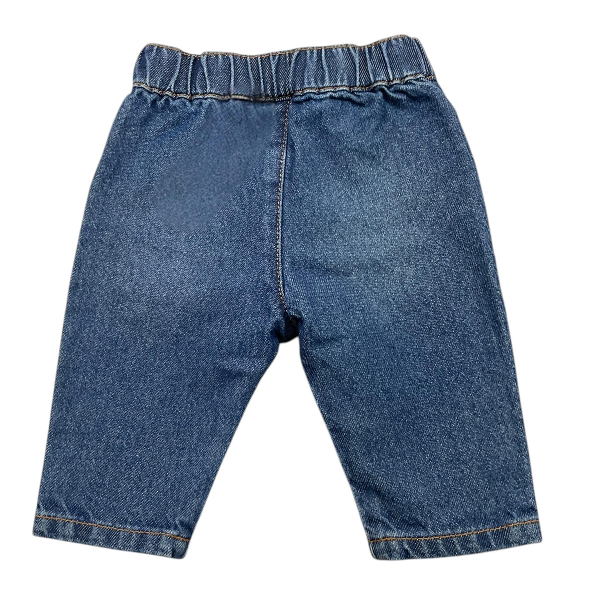 MOSCHINO jeans tinta unita con elastico in vita Blu per Neonato MDP03F BLU MOSCHINO 
