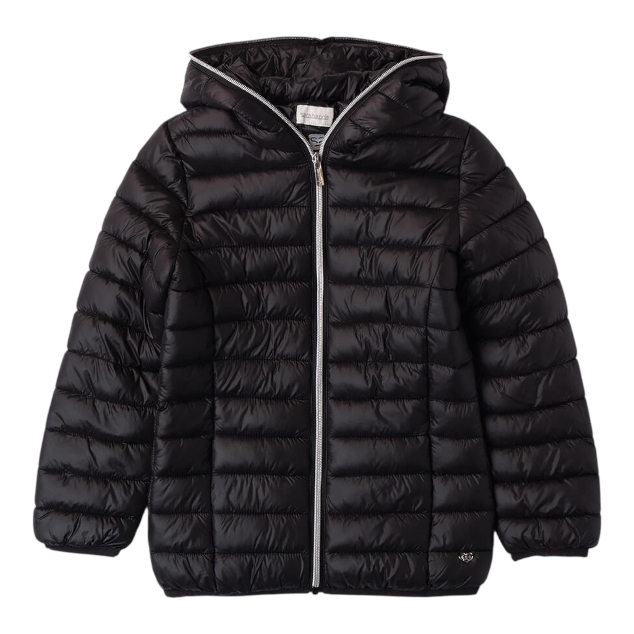 SARABANDA giubbino tinta unita con cappuccio Nero per Neonata 0A620 NERO SARABANDA 