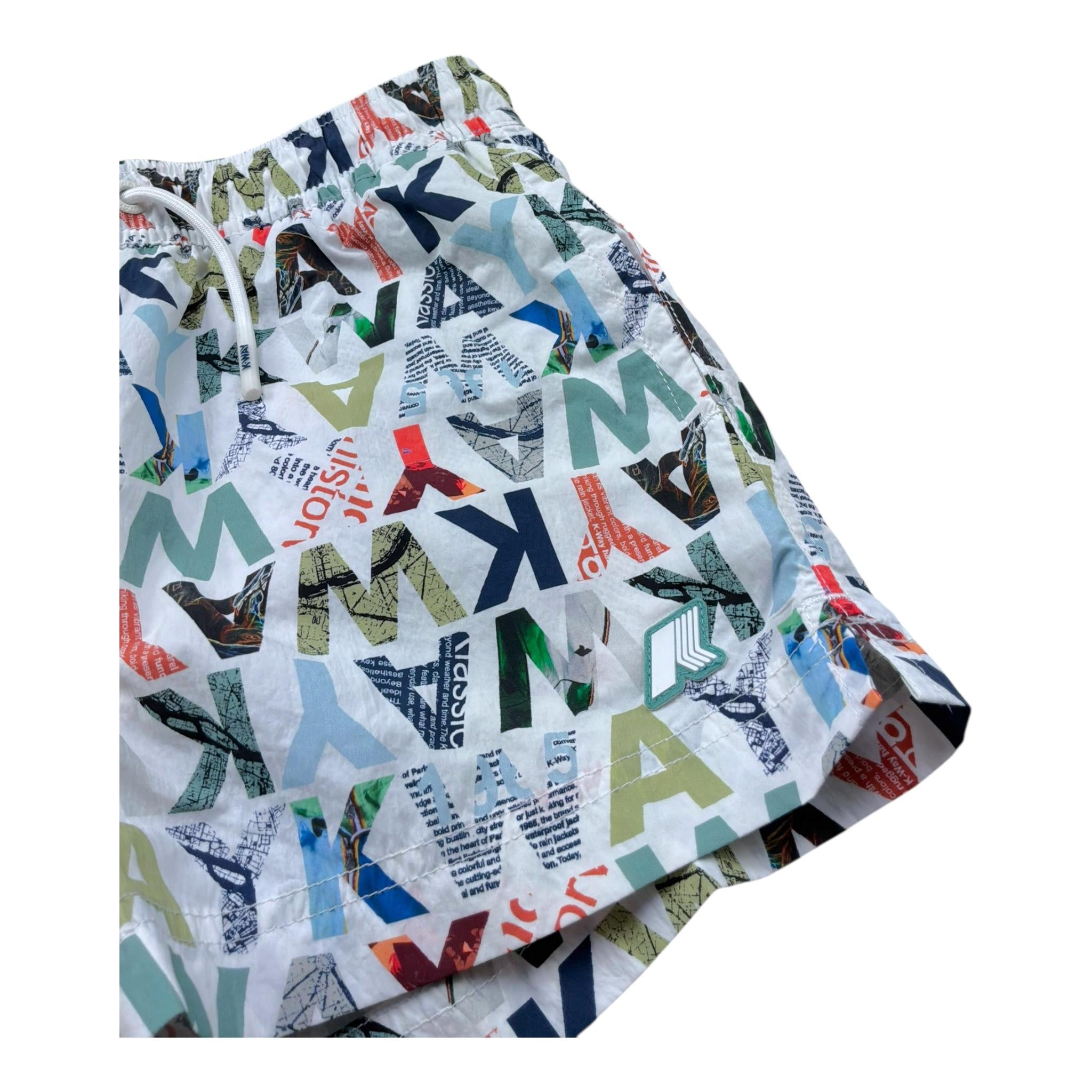 K-Way Costume Tinta Unita con Stampa per Bambino K2151JW BIANCO K-WAY 