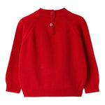 IL GUFO maglia girocollo tinta unita con ricami Rosso per Neonato A24MA333EM220 ROSSO IL GUFO 