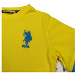 U.S. Polo Assn T-Shirt Girocollo Tinta Unita con Logo per Neonato US41554 GIALLO U.S. POLO ASSN 