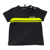 Balmain – Schlichtes T-Shirt mit Print in Schwarz für Babys