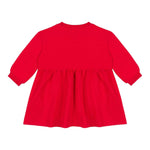 MOSCHINO abito manica lunga tinta unita cn stampa in contrasto Rosso per Neonata MDV0BL ROSSO MOSCHINO 