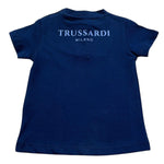 Trussardi T-Shirt Girocollo Tinta Unita con Stampa per Neonato TIP26093TS BLU TRUSSARDI 