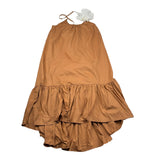 Liu Jo Abito Bretelline tinta unita con Applicazione Cammello per Bambina GA3186 CAMMELLO LIU JO 