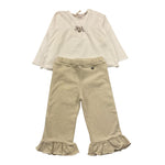 NANAN completo 2 pezzi shirt-pantalone Bianco per Neonata I234422RP BIANCO NANAN 