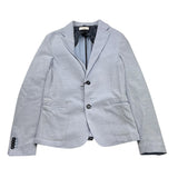 Jeckerson Einfarbige Jacke mit Mikromuster und Knöpfen Blau für Jungen
