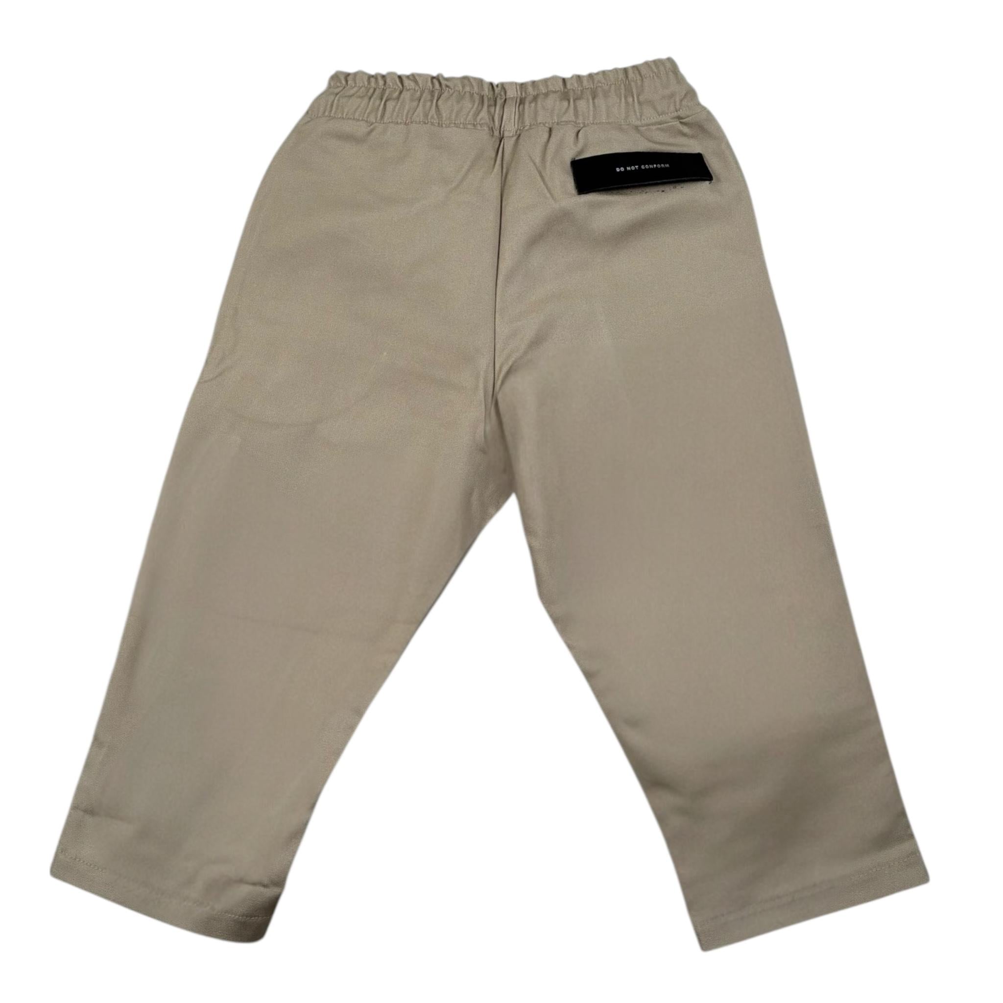 Do Not Conform Pantalone Tinta Unita con Elastico In Vita per Bambino TAN016J BEIGE DO NOT CONFORM 