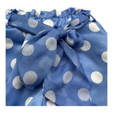 Miss Grant Short Tinta Unita con Pois per Neonata MG1293X AZZURRO POLVERE MISS GRANT 