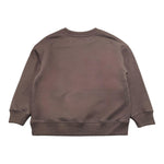 SAINT BARTH felpa girocollo tinta unita con stampa Marrone per Bambina STB MARRONE SAINT BARTH 
