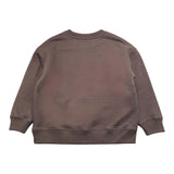 SAINT BARTH felpa girocollo tinta unita con stampa Marrone per Bambina STB MARRONE SAINT BARTH 