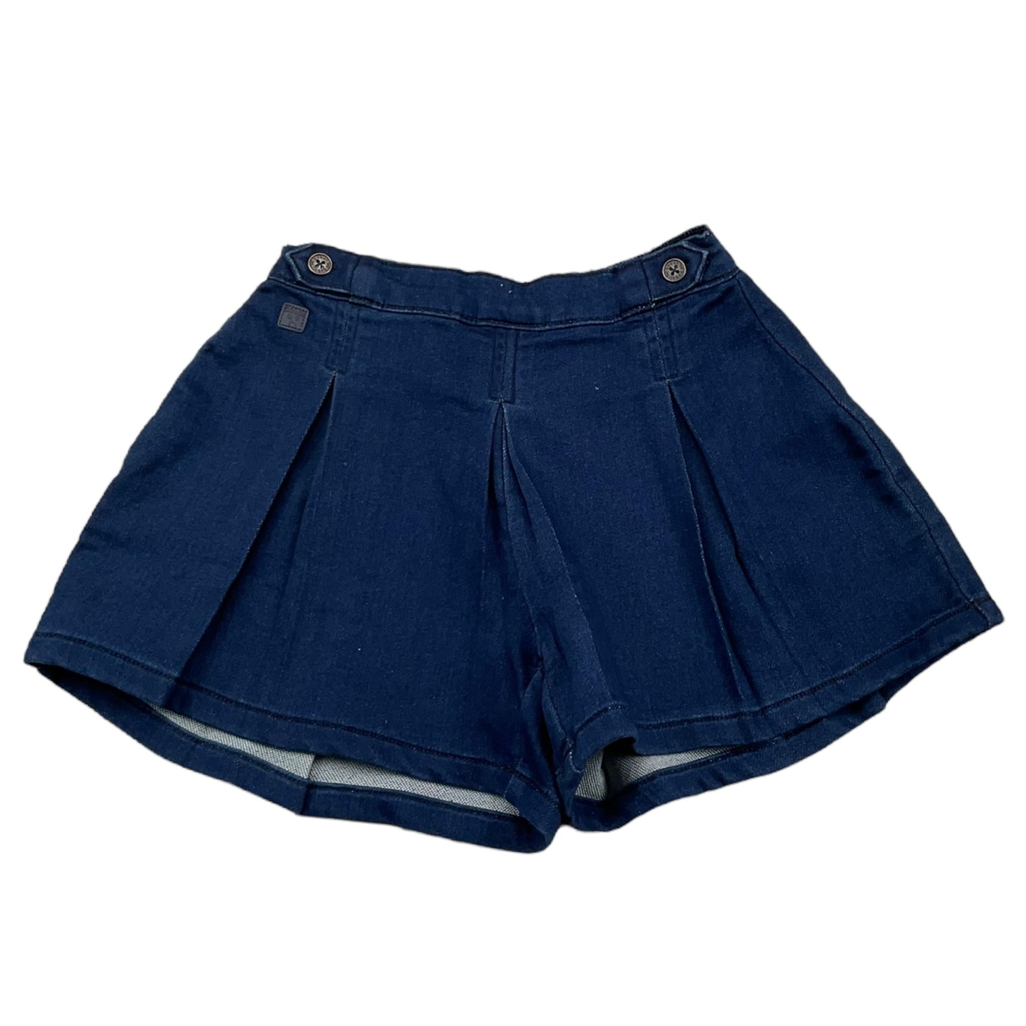 BOBOLI short in denim tinta unita con elastico in vita Blu per Bambina 209089 BLU BOBOLI 